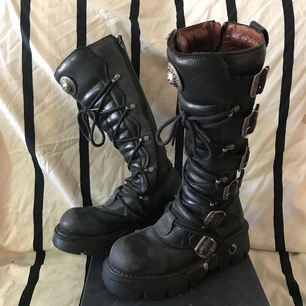 New Rock Reactor Platform boots size 8